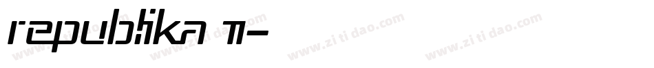 Republika II字体转换